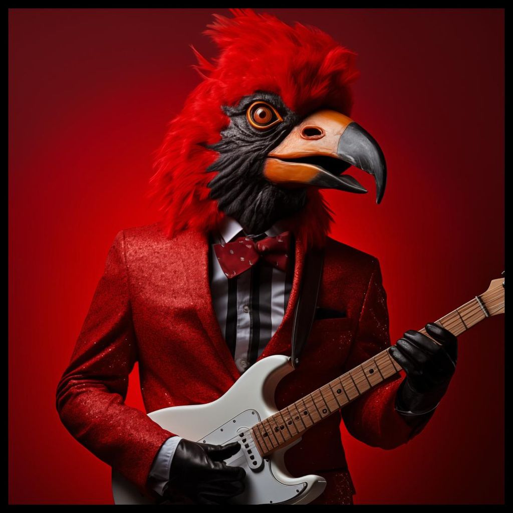 Poster 90x90cm Tierischer Rock'n'Roll