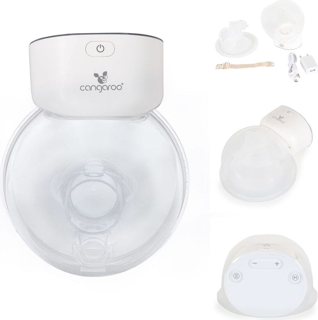 Cangaroo Milchpumpe elektrisch Eliria tragbar, Fassungsvermögen 180ml, Ventil weiß