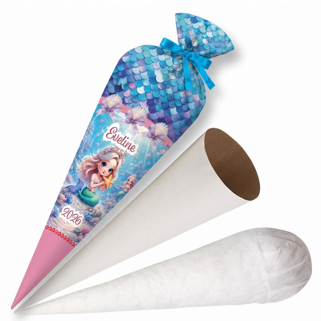 Ferocity, Schultüte mit Namen, 70 cm, Zuckertüte zur Produktbild 