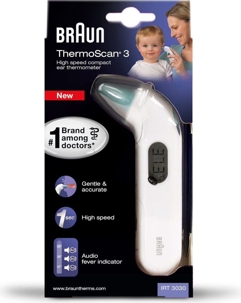 Braun ThermoScan 3 Contact White Ear Zdjęcie produktu 55
