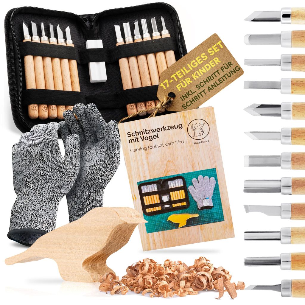 Set da intaglio Eli® per bambini (17 pezzi) incl. Immagine del prodotto 
