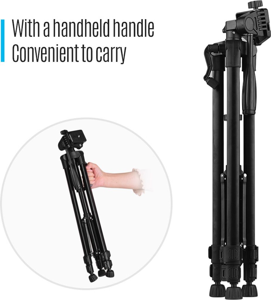 Andoer 135cm Stativ Kamera Stativ Kamera Dreibein Tripod Produktbild 5