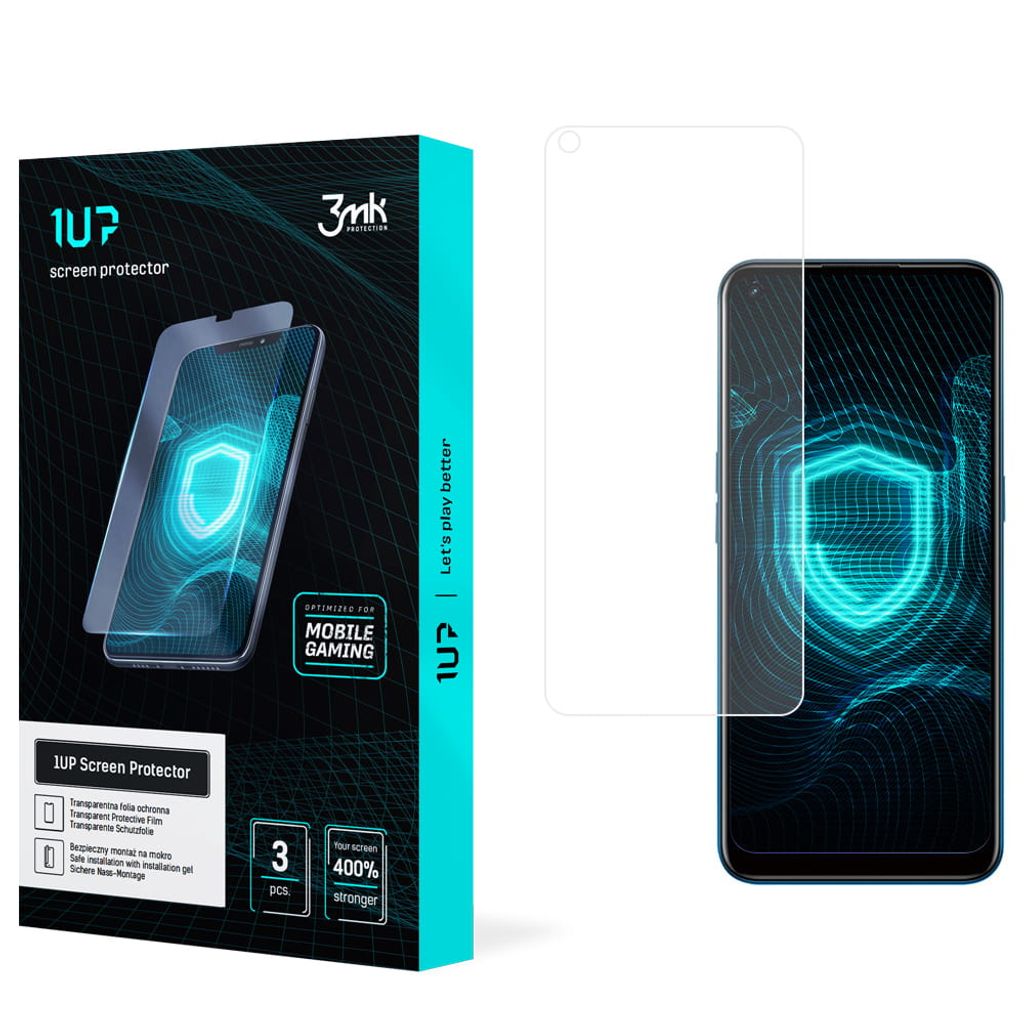 3mk Display Schutzfolie 1UP für Oppo A53 2020/A53s transparent Gaming (3 Stück)