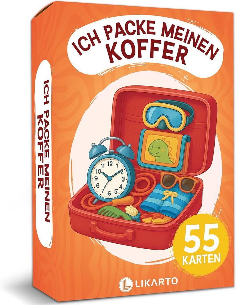 LIKARTO: Ich packe meinen Koffer. Kartenspiel für Kinder ab Produktbild 
