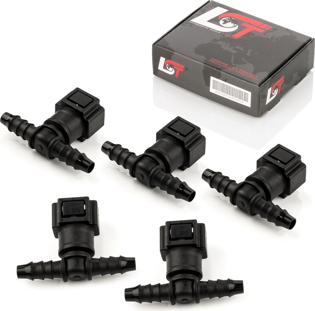 5x Schnellverschluss Kraftstoffleitung Kupplung T-Stück 7,89x6mm für TOYOTA FIAT
