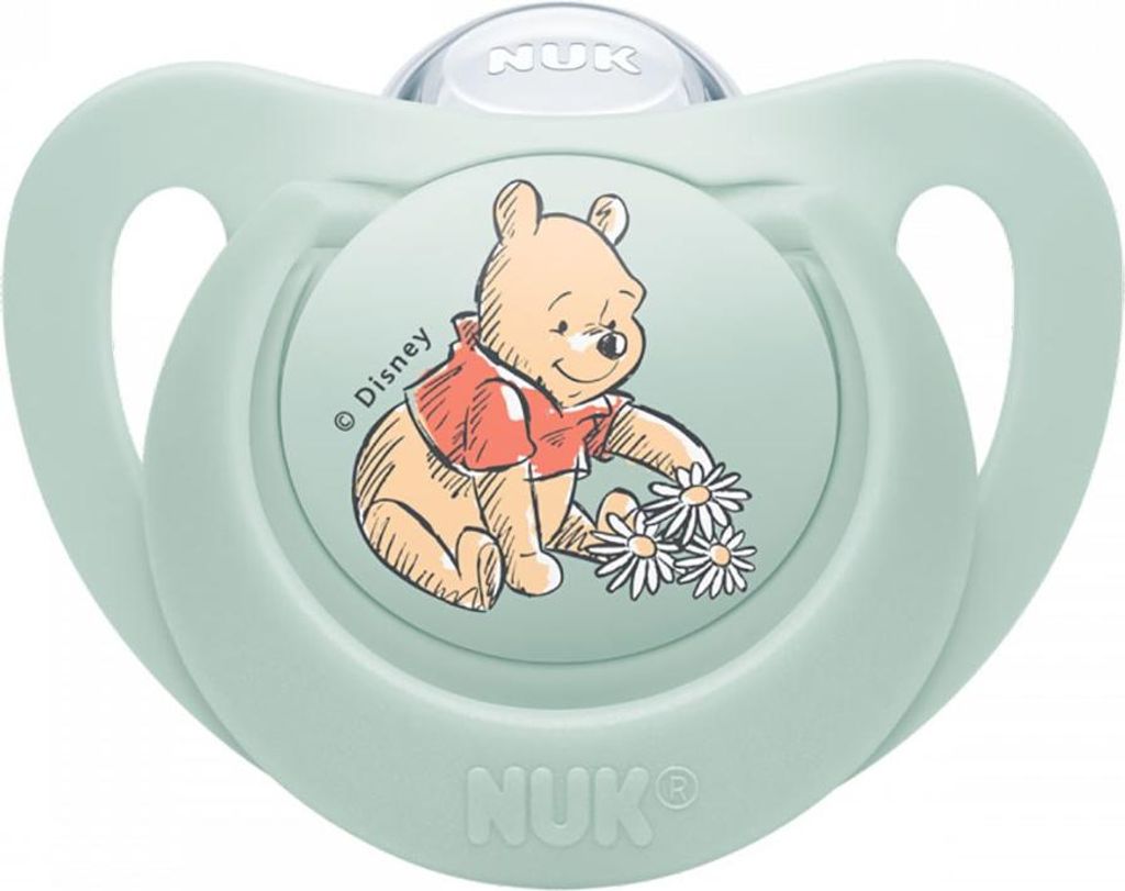 NUK Star Disney Teddybä r 6-18m weiß  und grü n Produktbild 