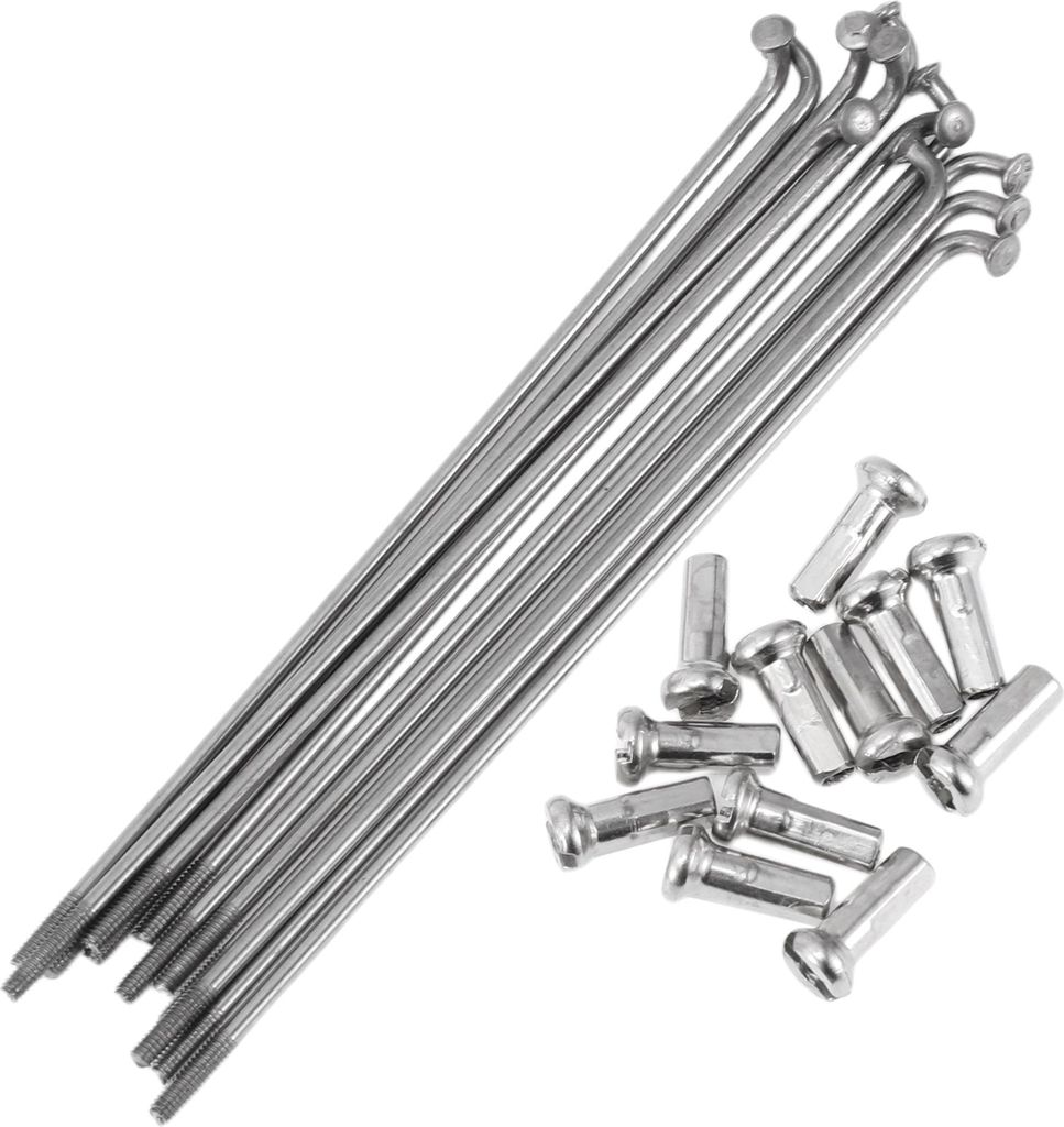 12 Set 14G Fahrradspeichen 100mm Fahrradrad Speichen 304 Edelstahl Silber Ton