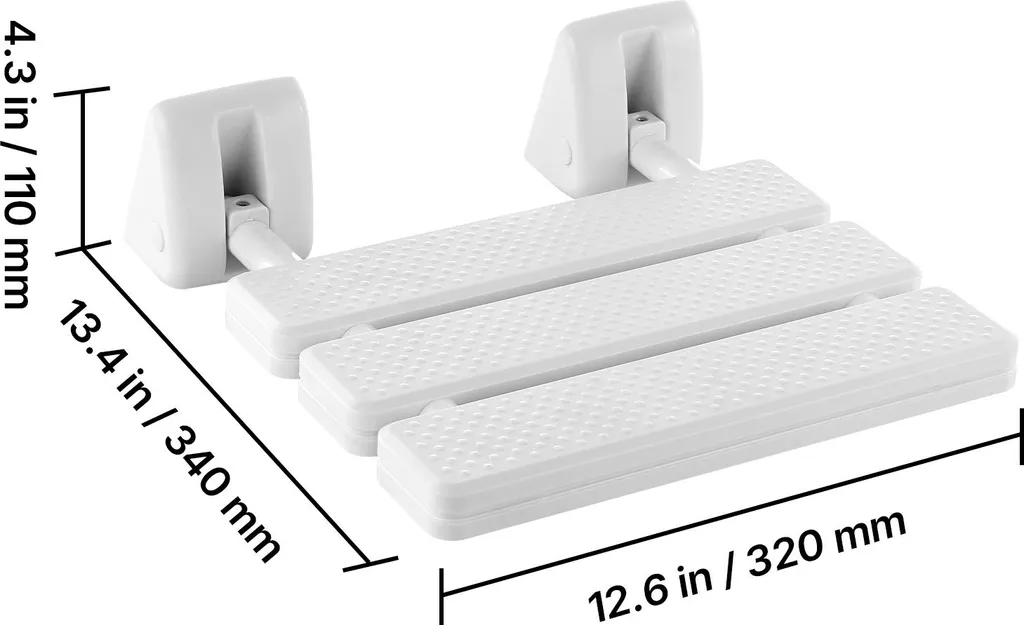 Siège de douche rabattable gain de place - Structure robuste 100 kg max - 8