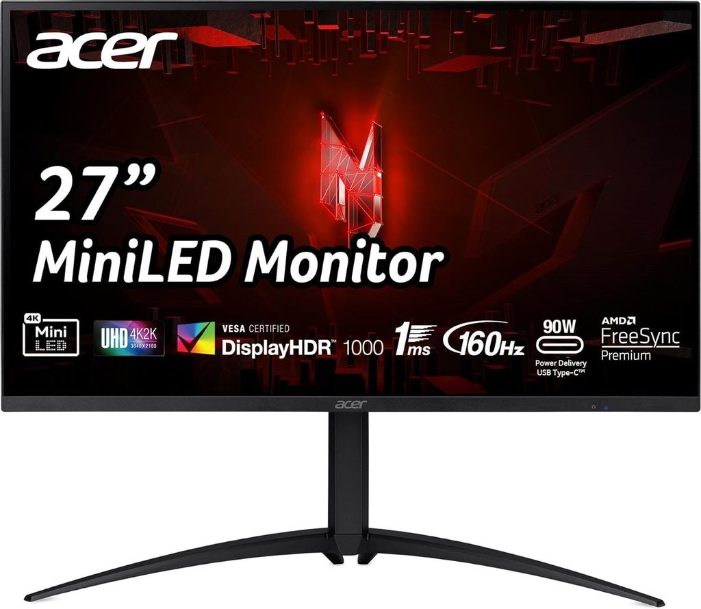 Nitro XV275KP3 (69 cm (27 Zoll), schwarz, UltraHD/4K, IPS, AMD Free-Sync, USB-C, 160Hz Panel)