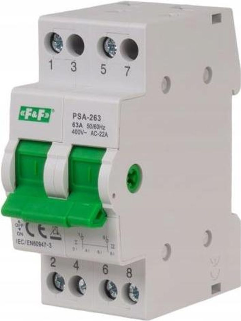 F&F | Modulswitch PSA-263 - 2-polig - 230/400 V - Produktbild 