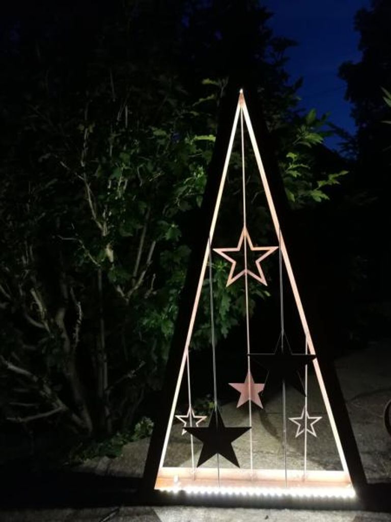 Badeko Sternenbaum Ammersee 115 x 52 x 10 cm inkl. LED Produktbild 