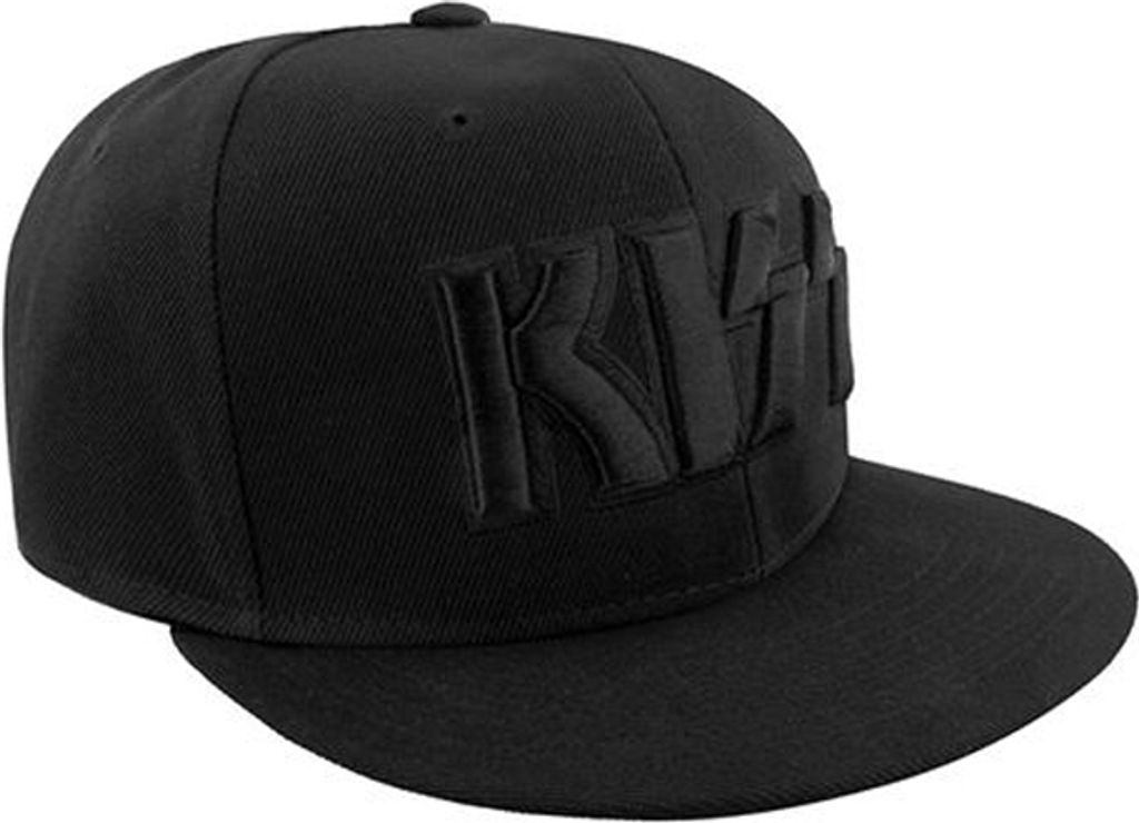Kiss - Snapback Mütze für Herren/Damen Uni RO7862 (Einheitsgröße) (Schwarz)