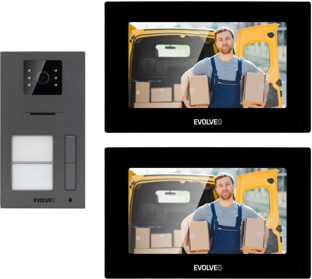 EVOLVEO DoorPhone AP2-2 videocitofono con cavo per due Immagine del prodotto 