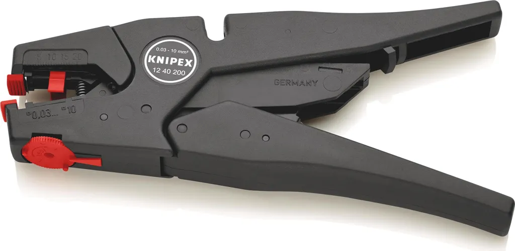 Spelafili automatico L.200mm 0,03-10 (AWG 32-7) mm² KNIPEX