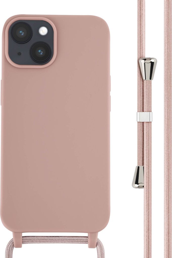 imoshion SilikonHülle mit Band iPhone 14 - Sand Pink