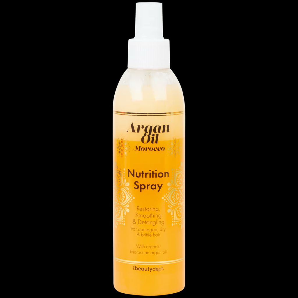 Argan Öl Nutrition Spray,Nährstoffspray, regenerierend, glättend und entwirrend für geschädigtes, trockenes und sprödes Haar 200 ml