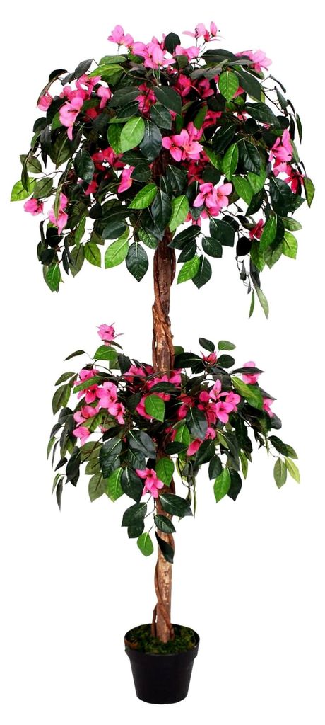 Kunstpflanze Bougainvillea, 150 cm, für Wohn- und Büroräume, Allergikerfreundlich und Pflegeleicht