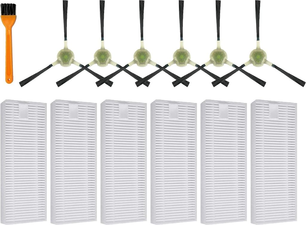 12 Ersatzfilter für OKP Life K2/K3/K4/K5 - HEPA-Filter & Wischbürste, kompatibel mit Lefant M210