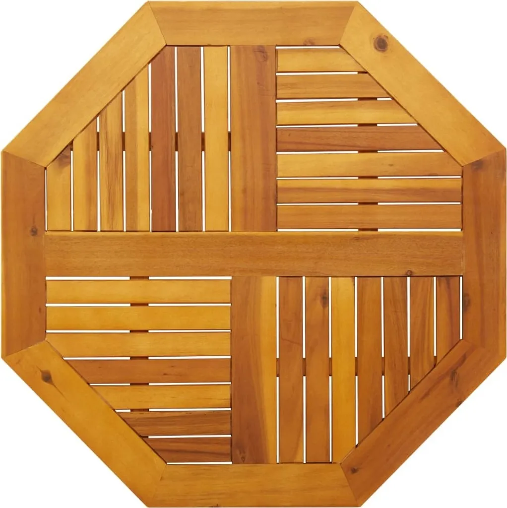 Piano in Legno Massiccio per Tavolo da Giardino 80x80 Ottagonale