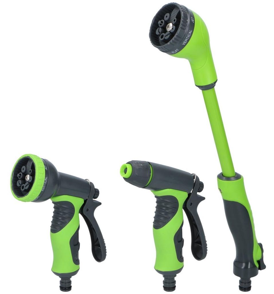 Kinzo 3teiliges Sprühkopf-Set Gartenschlauch - Produktbild 