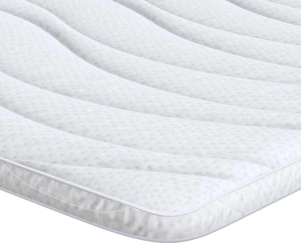 Surmatelas Respirant 70x200 cm Blanc vidaXL en Tricot pour Lit une Place