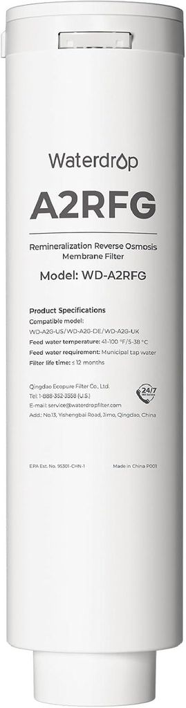 Filtro minerale Waterdrop A2RFG, filtro di ricambio per Immagine del prodotto 