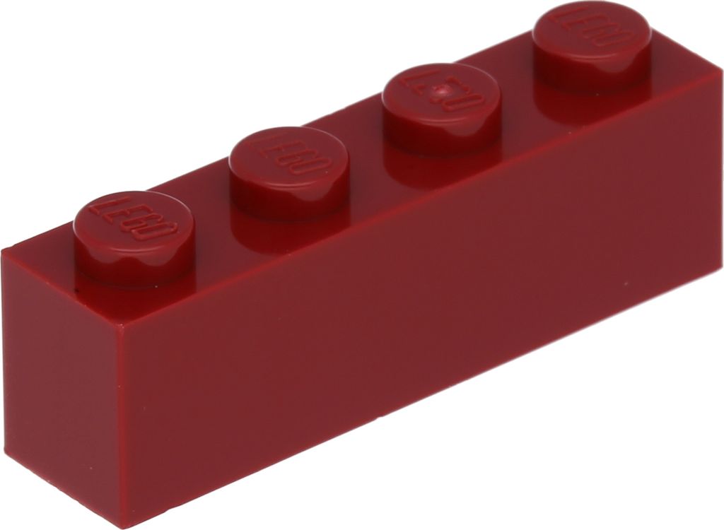 Lego 1 Stück 3010 Stein Brick 1x4 Part Basic Steine 1 Dunkelrot