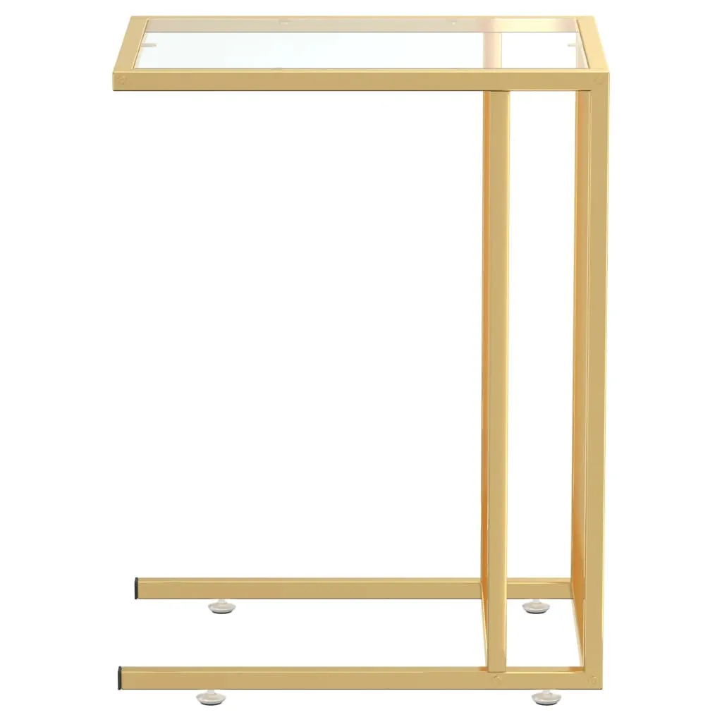 Bout de canapé design en verre transparent pour ordinateur et décoration - 10