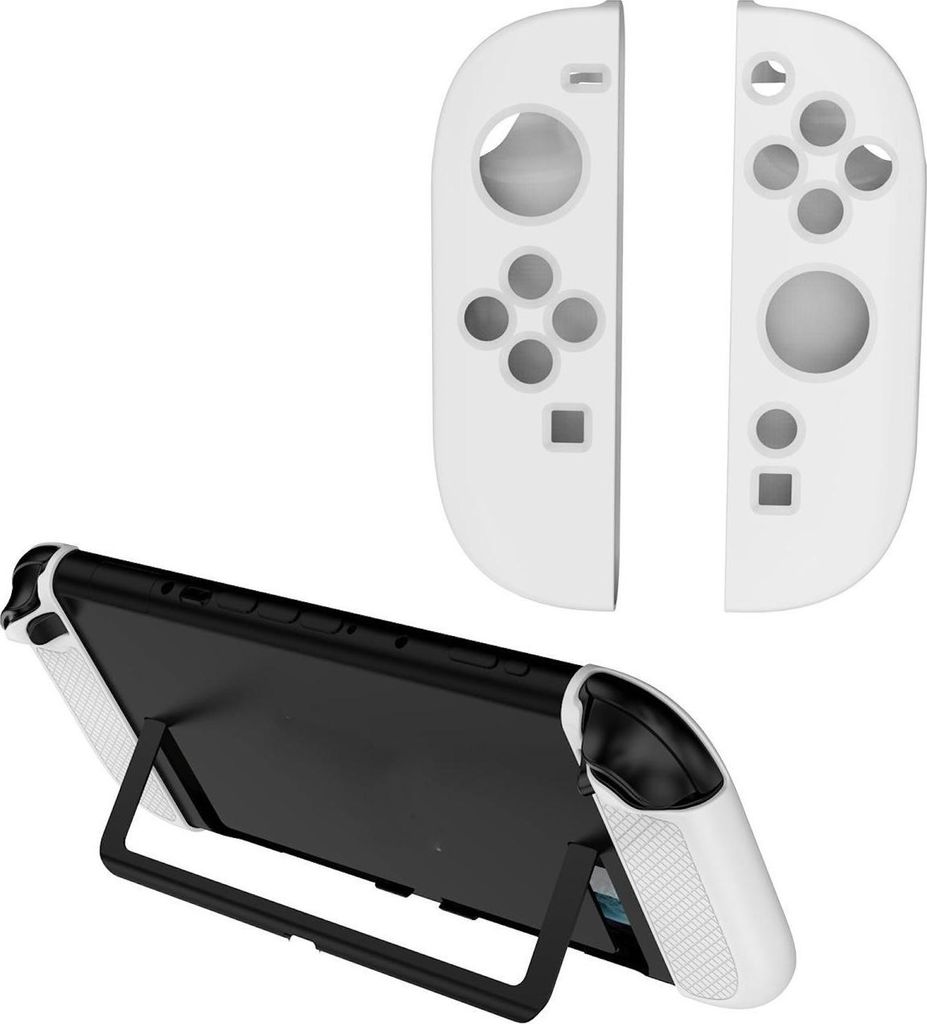 Für Nintendo Switch 2 Joy-Con Controller Silikon Full Cover Schutz Hülle Weiß