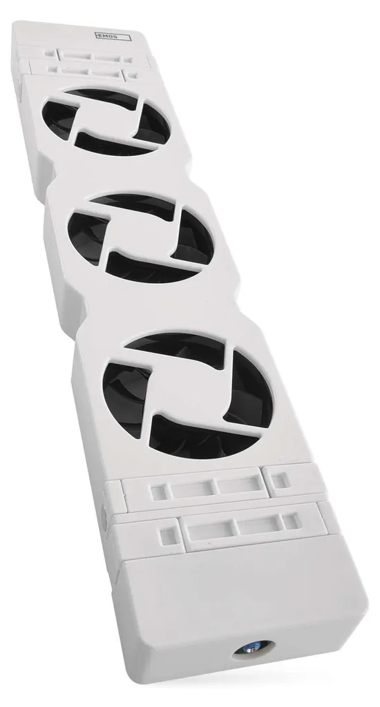 Set di estensione EMOS per il riscaldamento con ventilatore per risparmiare energia e costi di riscaldamento, 1 termoventilatore con cavo di collegamento