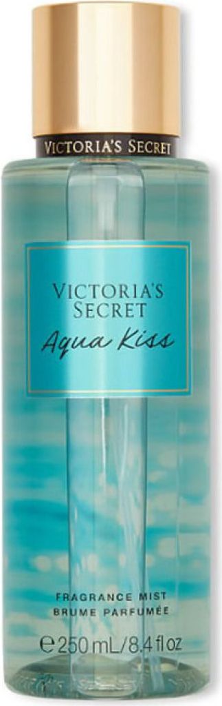 A bottle of Victoria's Secret Aqua Kiss fragrance mist.
