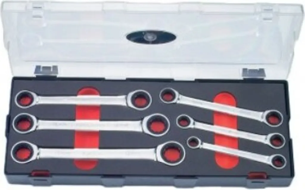 Clé à cliquet double Force 6 pièces en acier chrome vanadium robuste