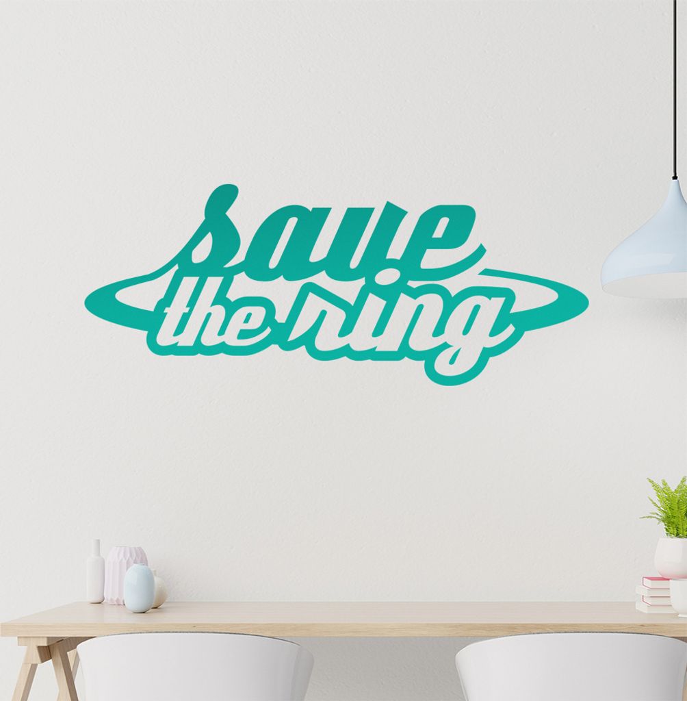 KIWISTAR Save the Ring - Nürburgring Demo Wandtattoo in 6 Größen - Wandaufkleber Wall Sticker - Dekoration, Küche, Wohnzimmer, Schlafzimmer, Ba...