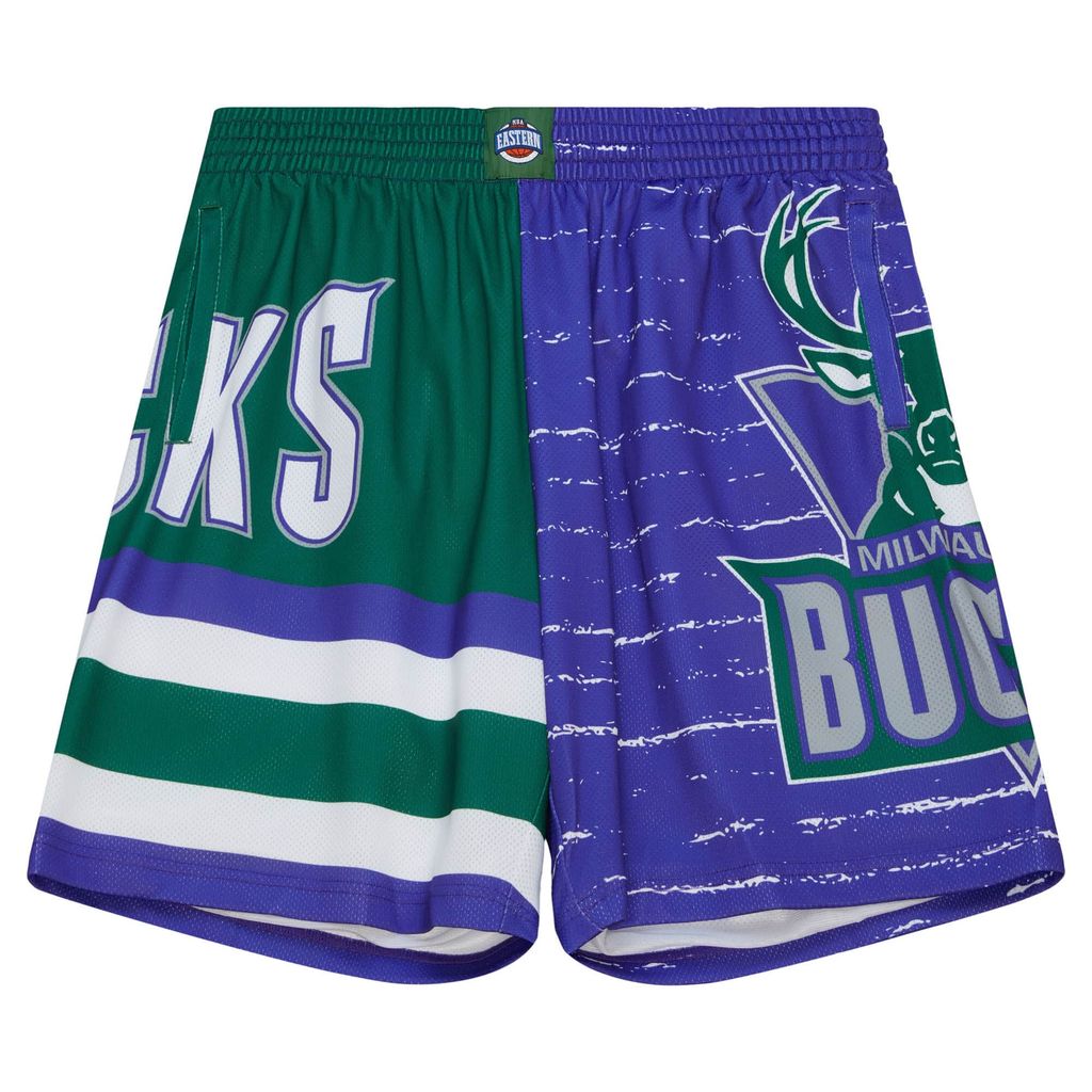 Milwaukee Bucks NBA Mitchell & Ness Jumbotron 3.0 Shorts-XL