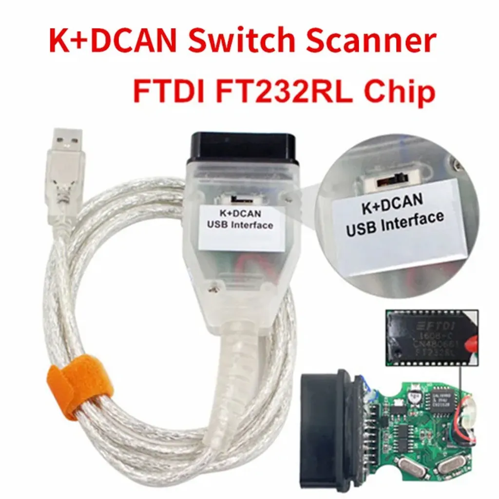Diagnostic Auto BMW Câble INPA Ediabas Blanc FT232RL pour Codage E