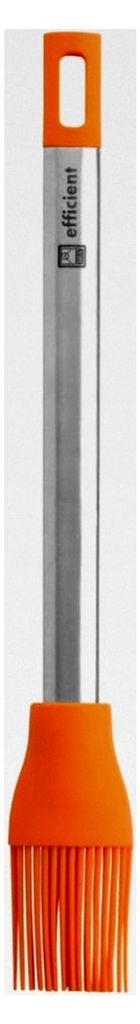 Küchenbürste für den Kontakt mit Lebensmitteln, Edelstahl, Nylon und Silikon, Orange, 27,5 cm