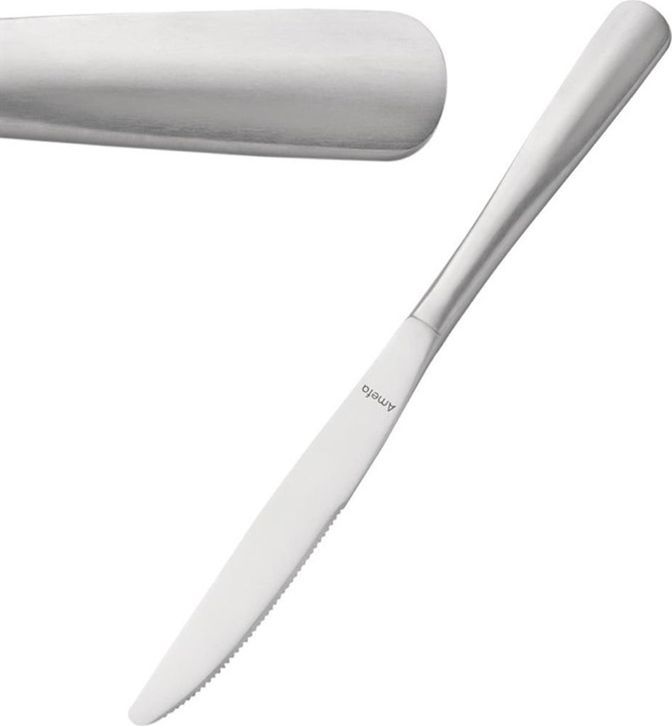 Amefa Baguette Dessertmesser 18/0 - 24 Messer - Edelstahl - Hochglanzfinish