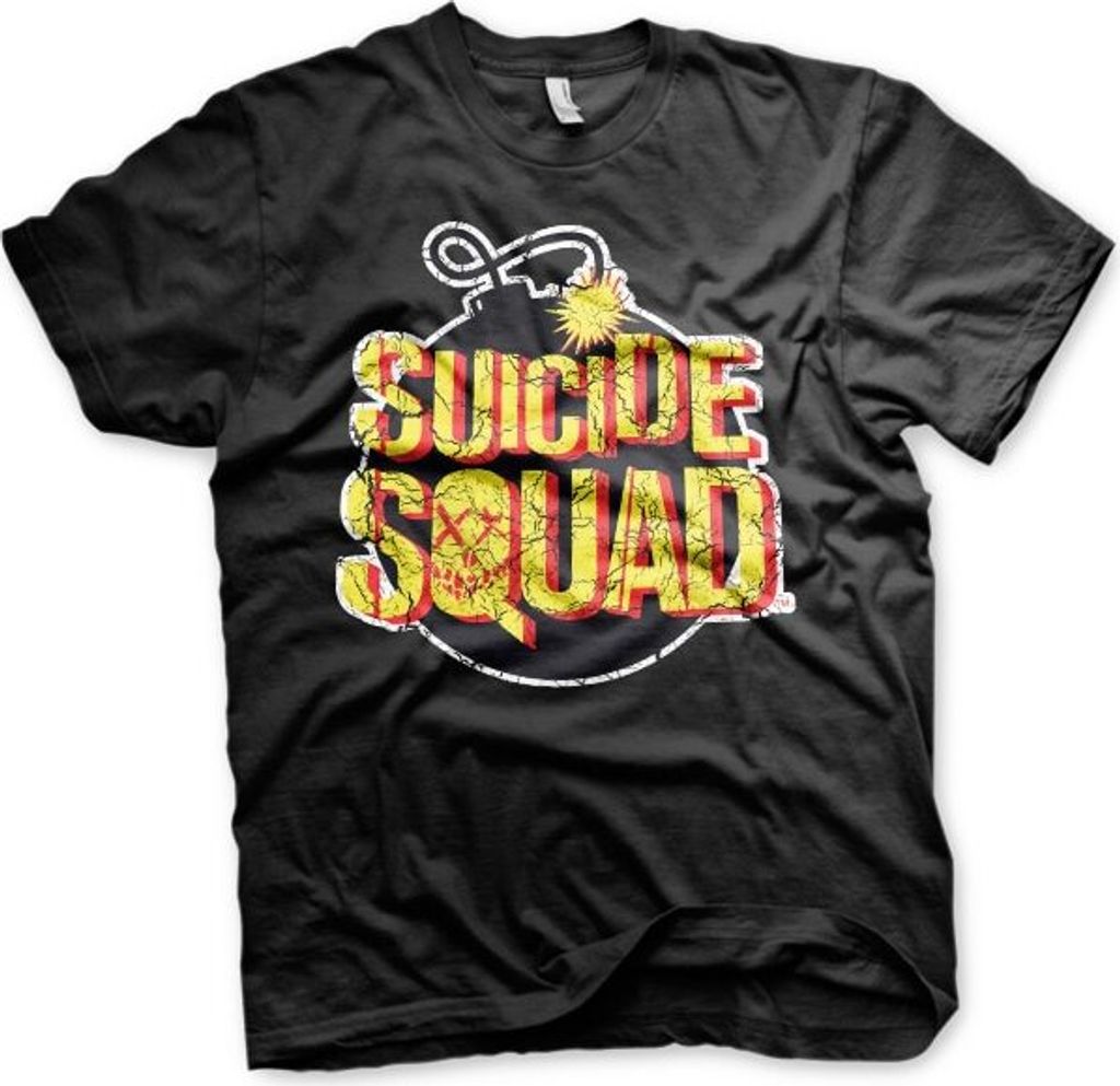 Suicide Squad Bomb Logo T-Shirt - Small - Black
