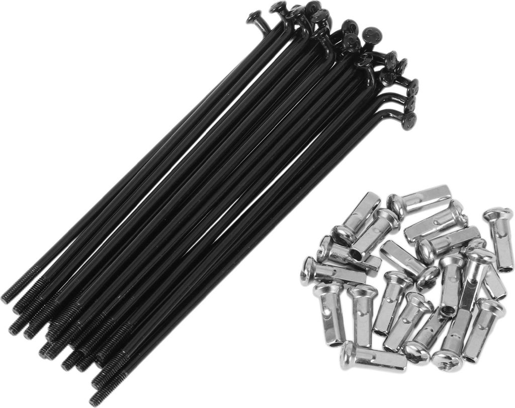 20 Set 13G Fahrradspeichen 87mm Fahrradradspeichen 304 Edelstahl Schwarz