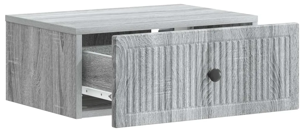 Table de chevet grise Sonoma compacte 49 cm pour chambre sans encombrement - 3