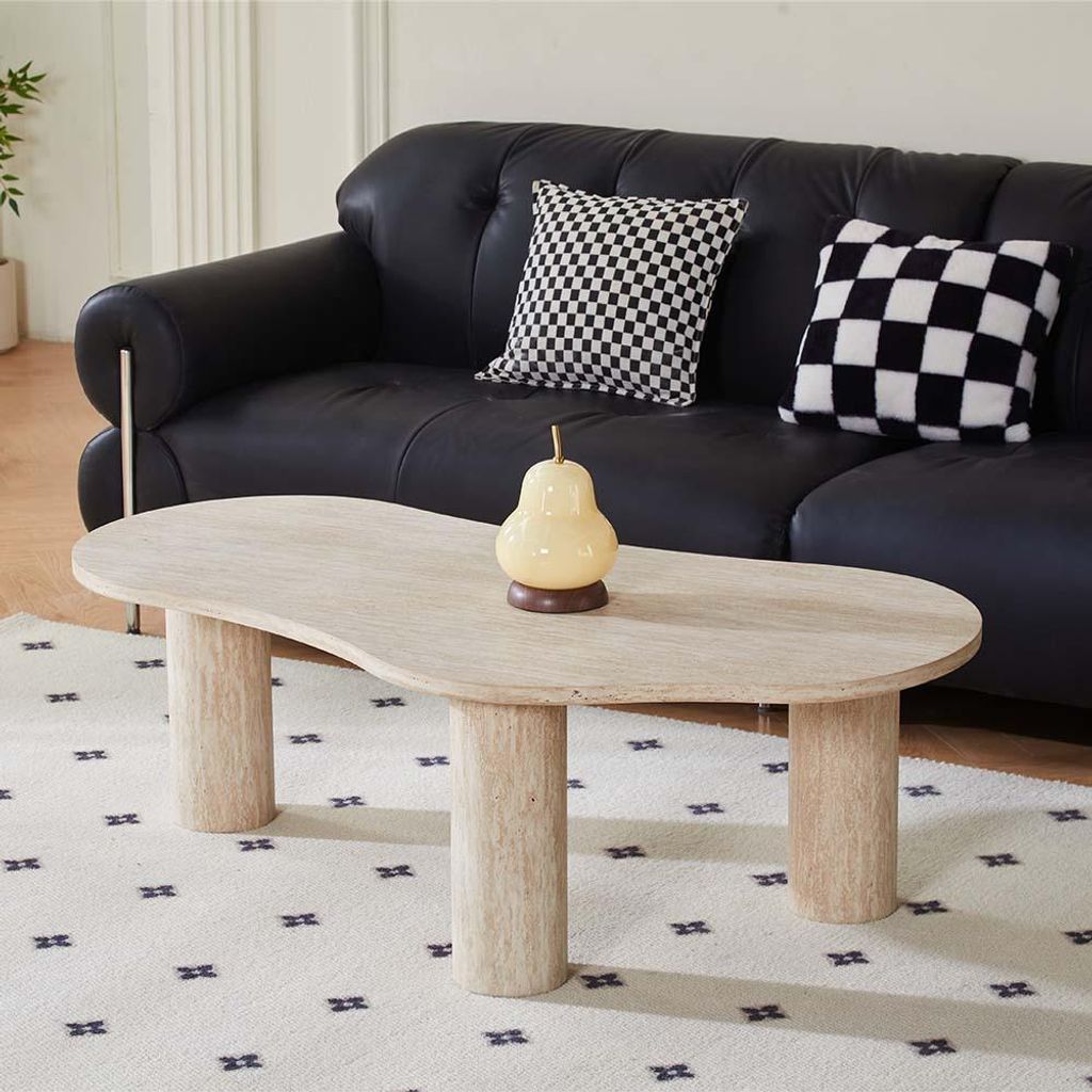 Milton & Oldbrook Couchtisch 140 cm Sorano Travertinlook