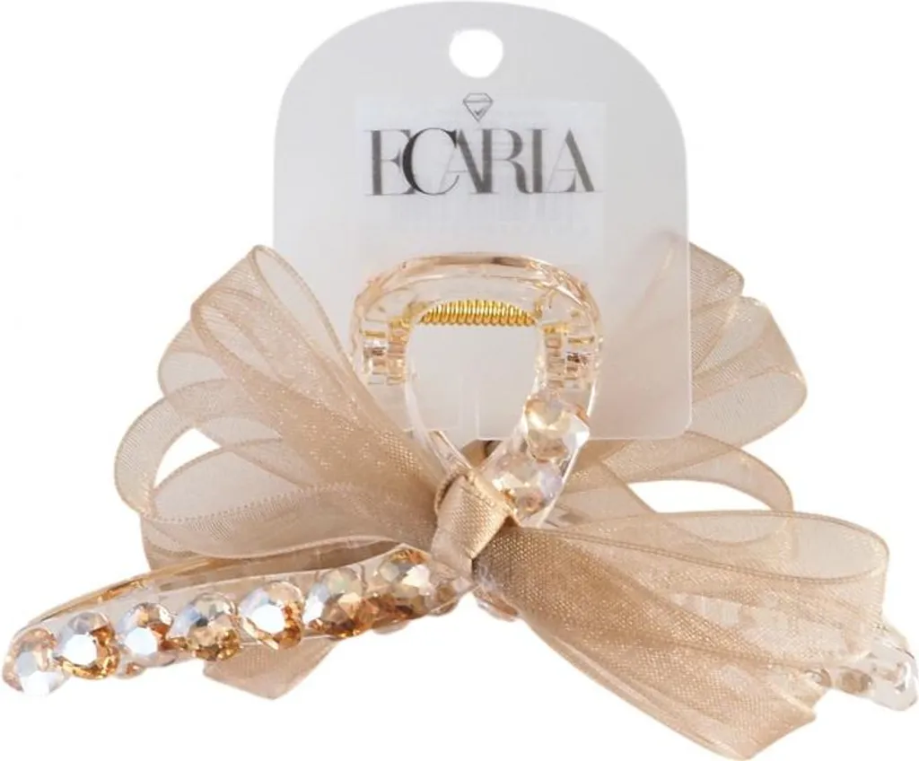 Fermaglio XL Flamenco Mystique Crema: Eleganza per Capelli 11x5cm - 1