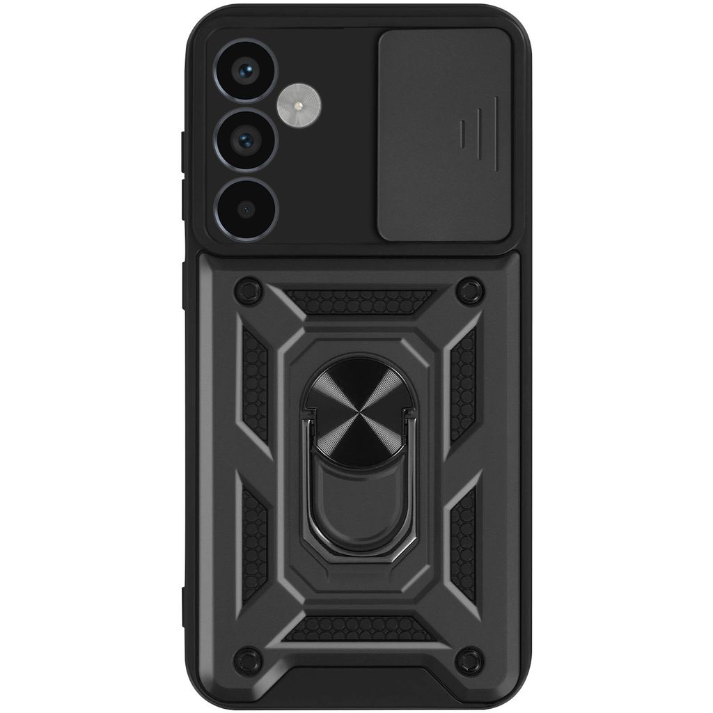 Mayaxess, Schutzhülle für Samsung Galaxy A55 Ring Halter Kameraabdeckung, Schwarz
