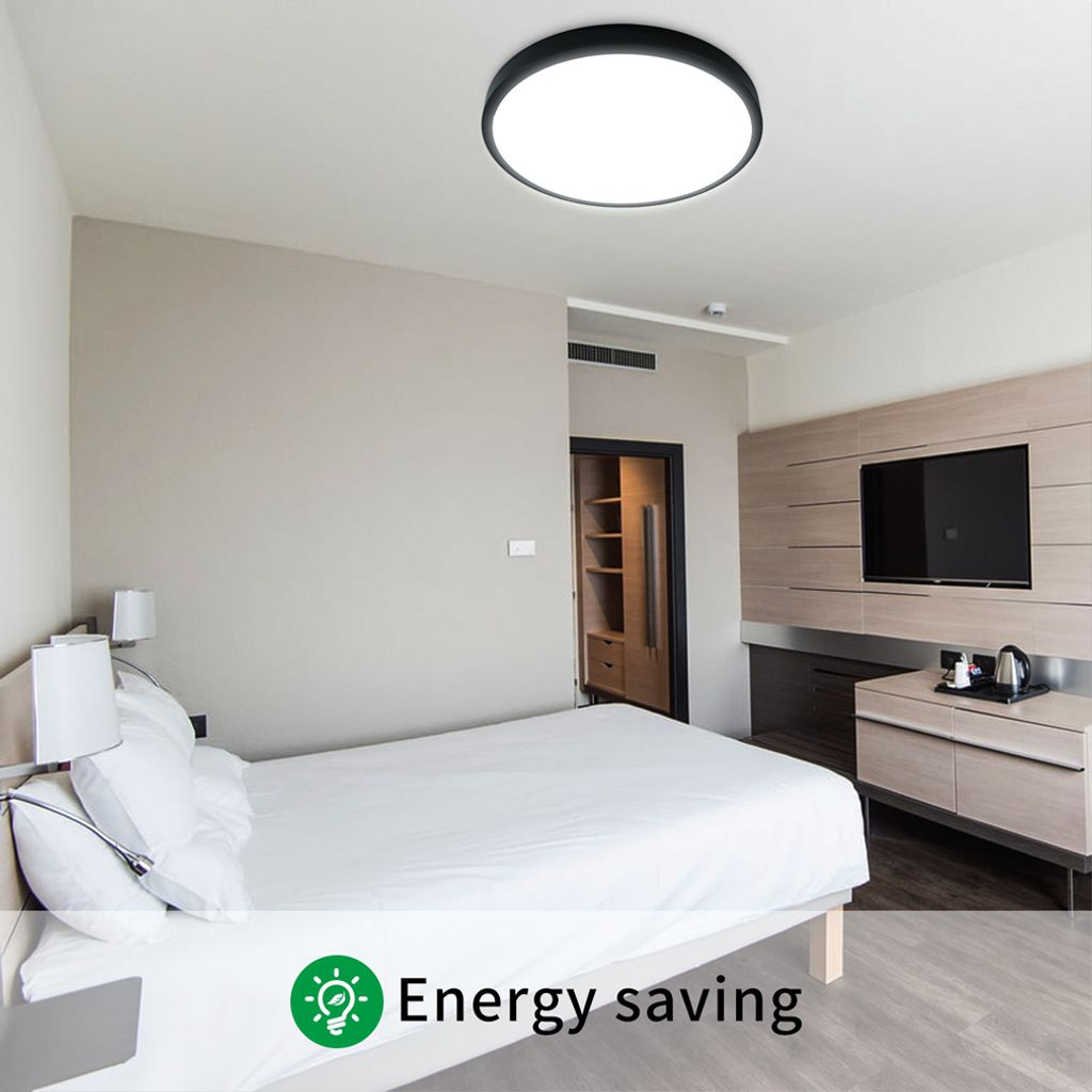 24W LED Deckenleuchte Panel Deckenlampe Badleucht Schlafzimmer Indirektes Licht 