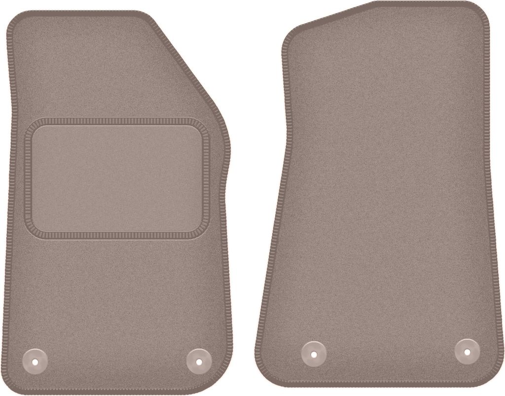 Autoteppiche vorne für: Jeep Wrangler Jl 5 Türen (2018-2023) Beige