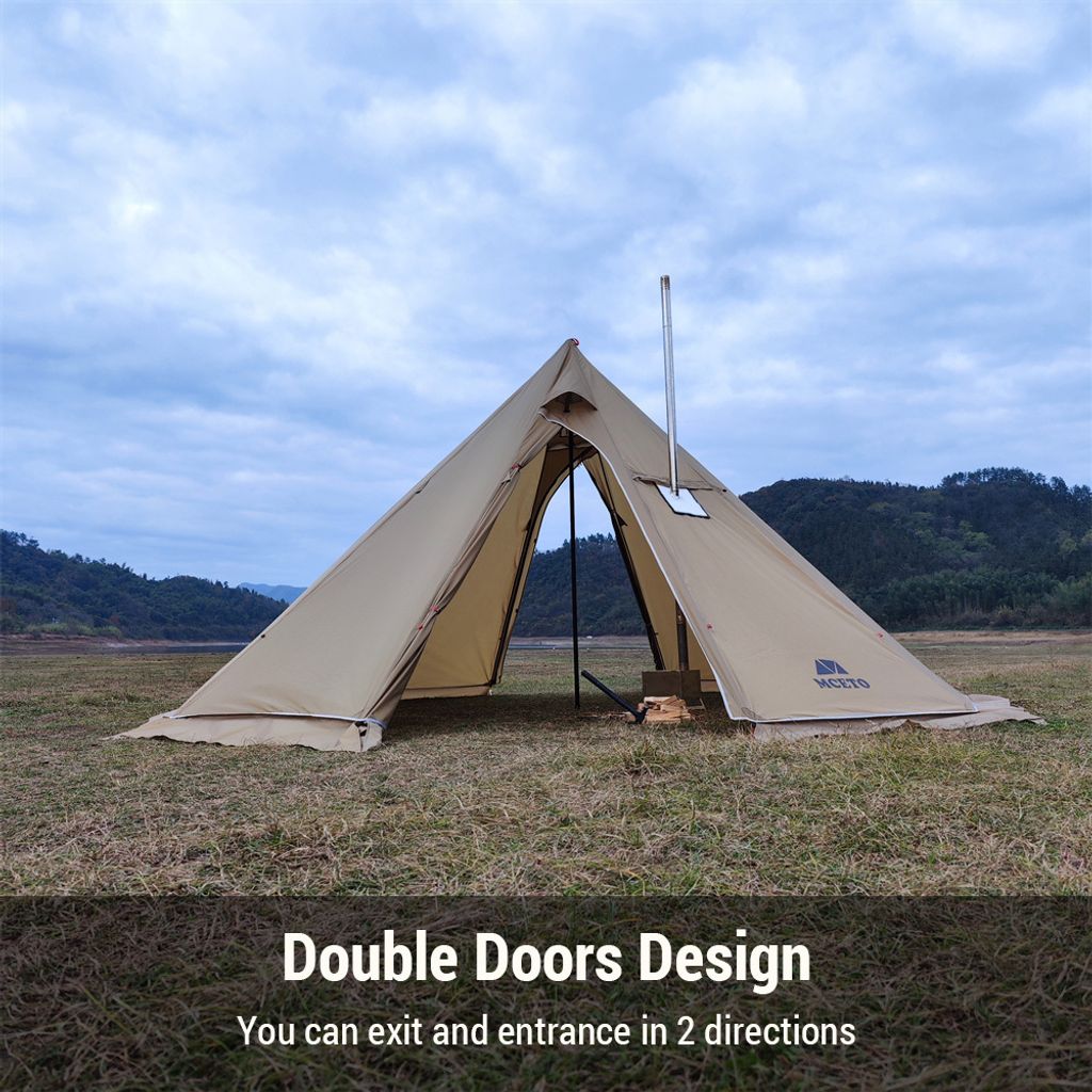 Tipi-Warmzelt fuer 5šC8 Personen mit Herd, Produktbild 4