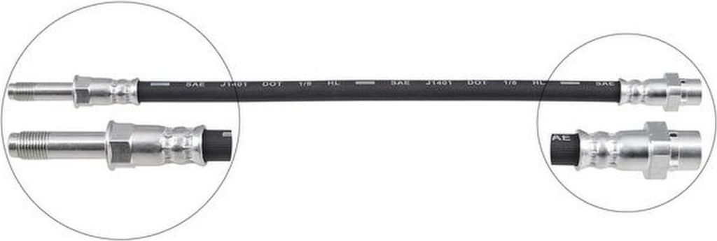 Bremsschlauch 335 mm INN M10x1.0 OUT M10x1.0 A.B.S. für BMW i3