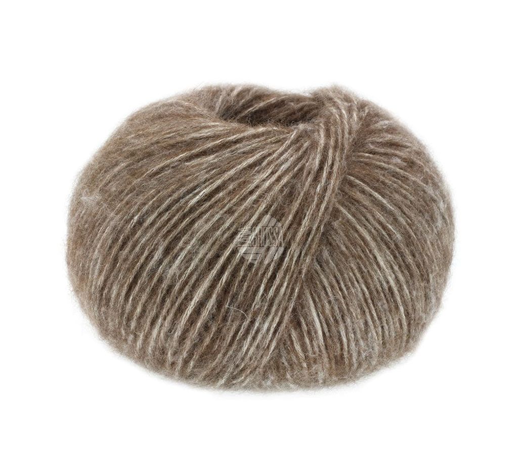 Lana Grossa - Natural Alpaca Pelo 0008 dunkelbraun meliert
