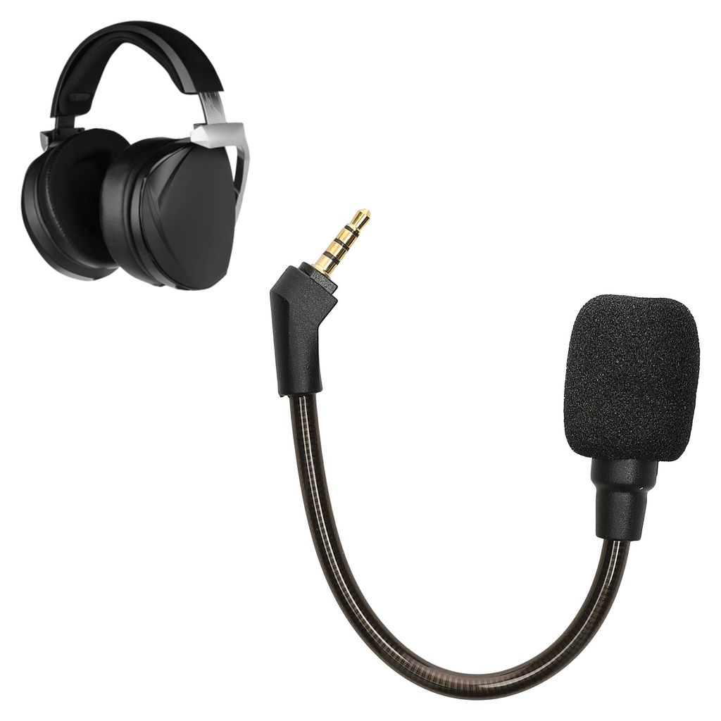 kwmobile Ersatz Kopfhörer Mikrofon kompatibel mit ASUS ROG Theta 7.1 Headset - Gaming Headphones Mikrofon mit 3,5 mm Klinkenstecker - Schwarz