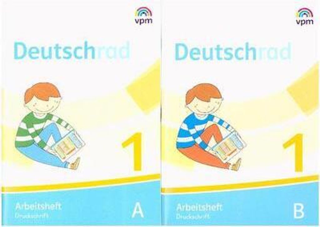 Deutschrad 1. Arbeitsheft und Buchstabenheft Druckschrift (Paket). Klasse 1